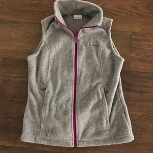 NWOT Columbia Grey Fleece Vest